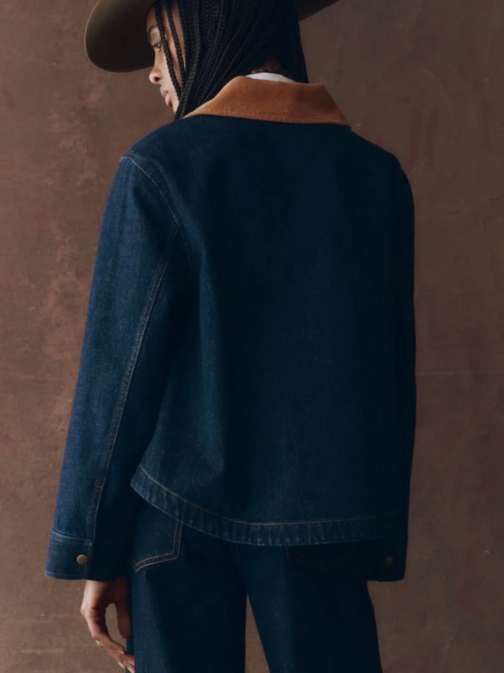The GREAT. THE DENIM SWINGY JACKET Size 2/Medium NWT - Picture 3 of 9